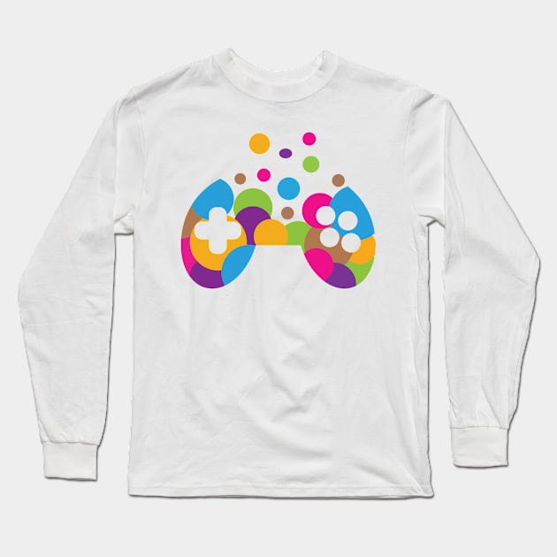 game controller Long Sleeve T-Shirt by graphicganga